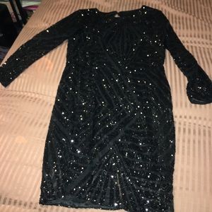 Sparkly black dress
